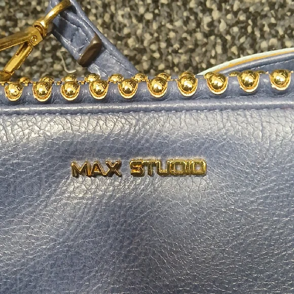 Max Studio Periwinkle Studded Clutch - Picture 3 of 11